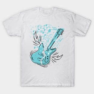 Guitar Musical Notes T-Shirt
